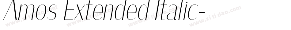 Amos Extended Italic字体转换